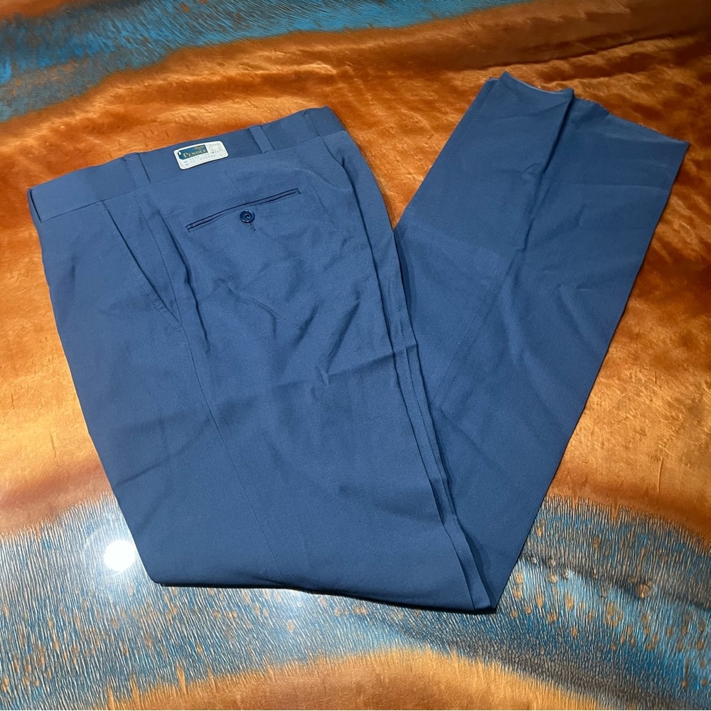 Vintage Pendleton Wool Pants size 32 new USA blue mcm